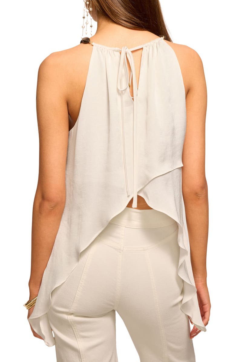 Ramy Brook Ayla Bead Detail Layered Top, Alternate, color, Ivory