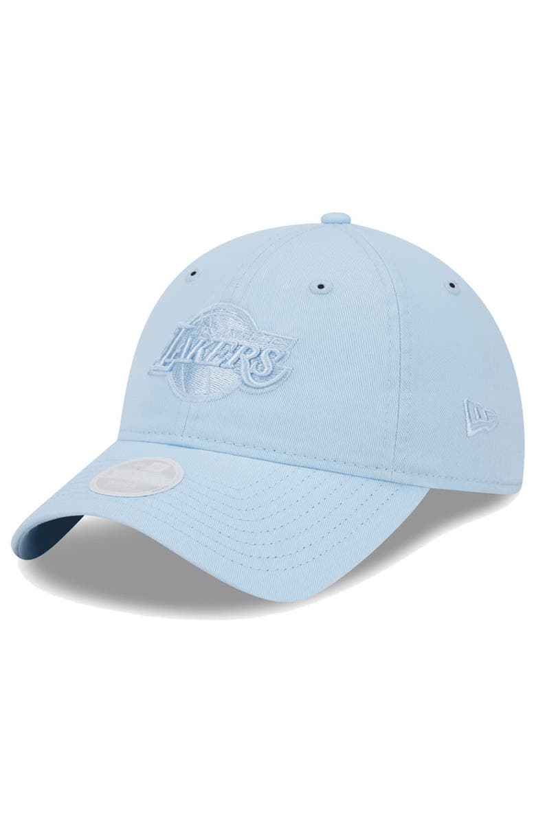 New Era Women's New Era Light Blue Los Angeles Lakers Colorpack Tonal 9TWENTY Adjustable Hat, Main, color,