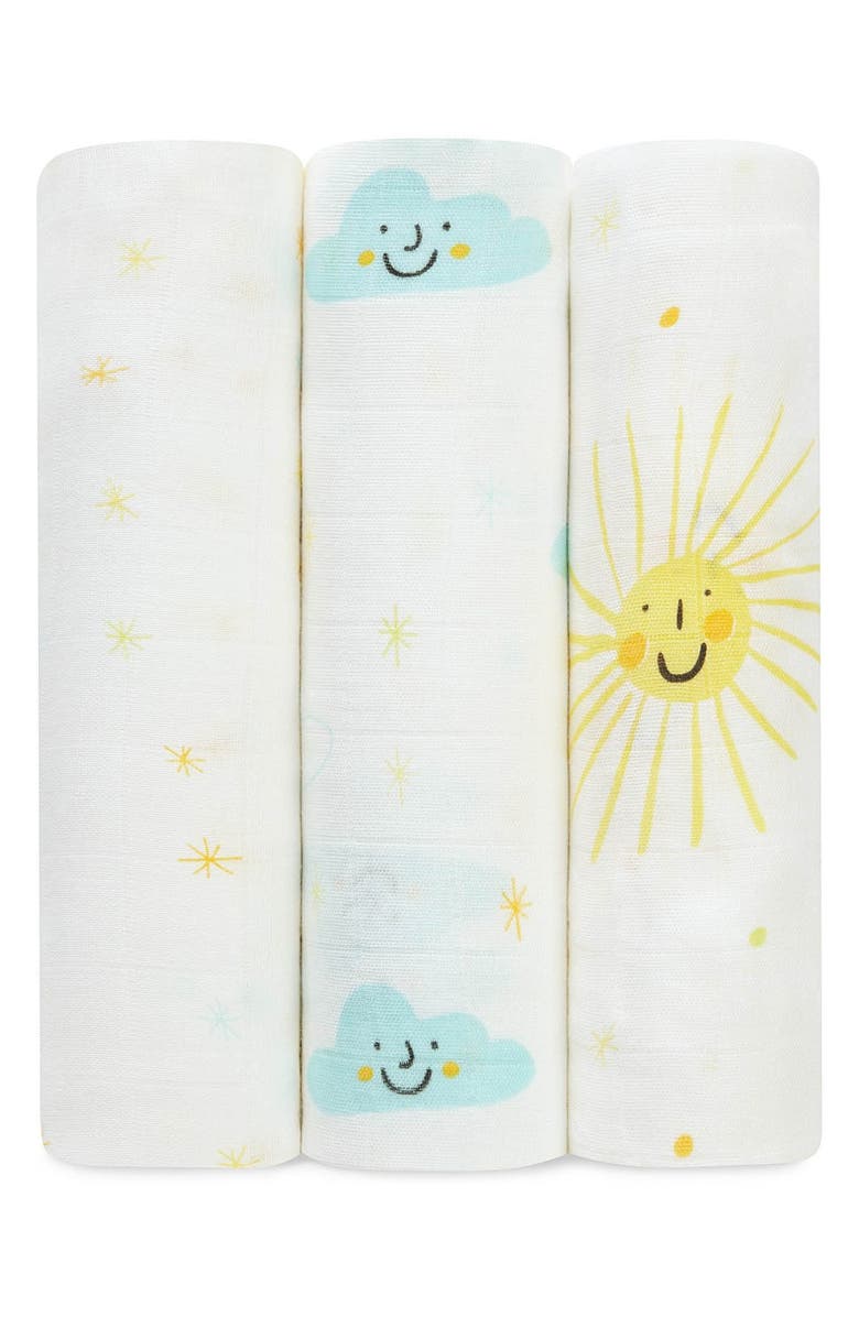 aden + anais Print Swaddling Cloths, Main, color, 