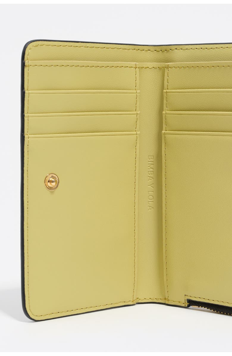 Bimba y Lola Shiny Bright Textured Purse, Alternate, color, Black