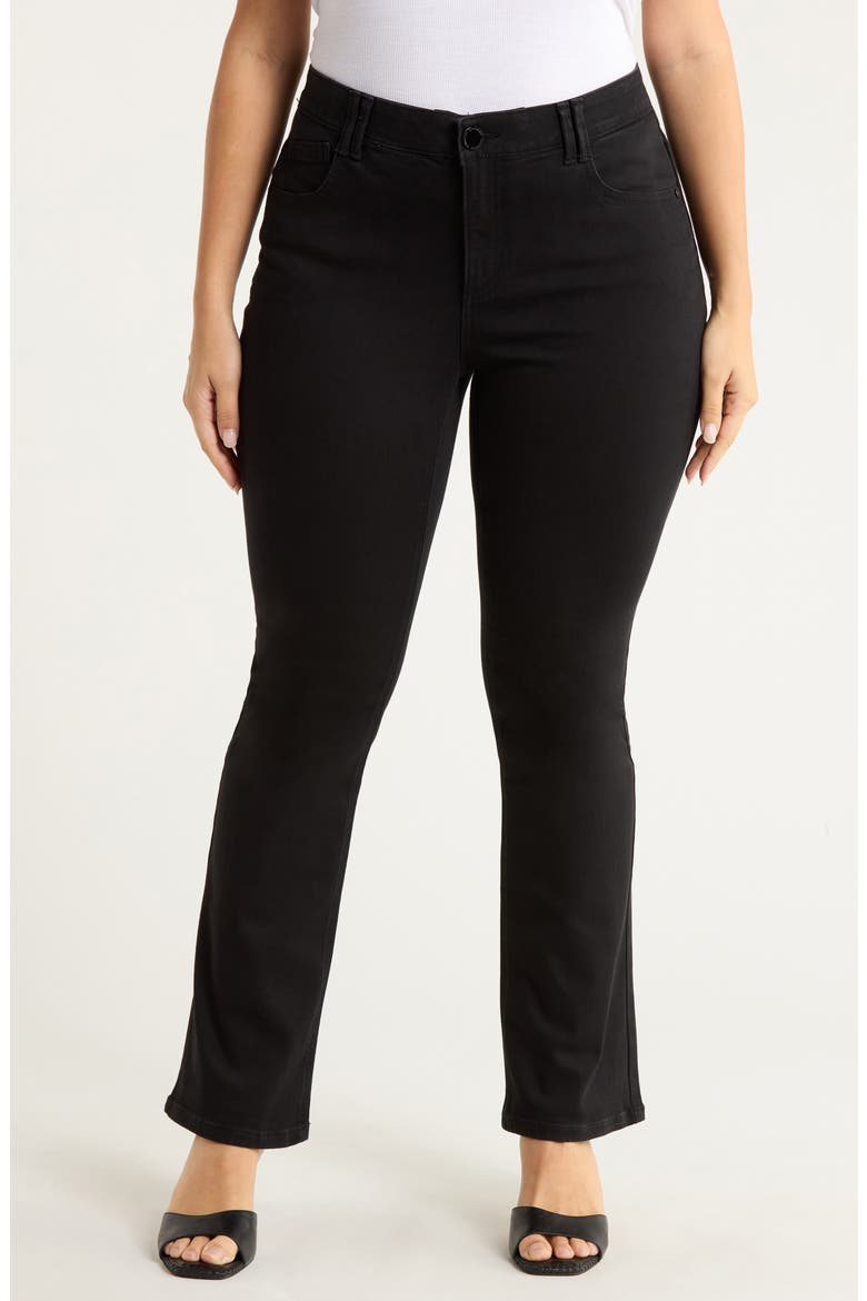 Dazzle Bootcut Jeans, Main, color, BLACK