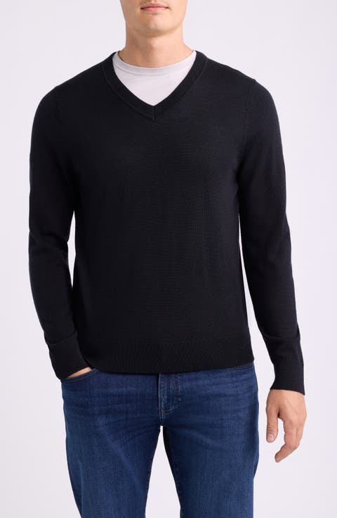 Merino Wool V-Neck Sweater