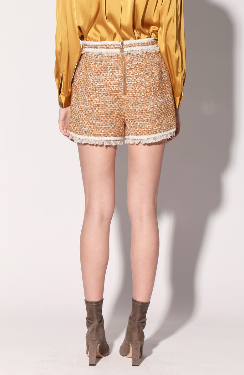 Walter Baker Laken Tweed Shorts, Alternate, color, Honey Tweed