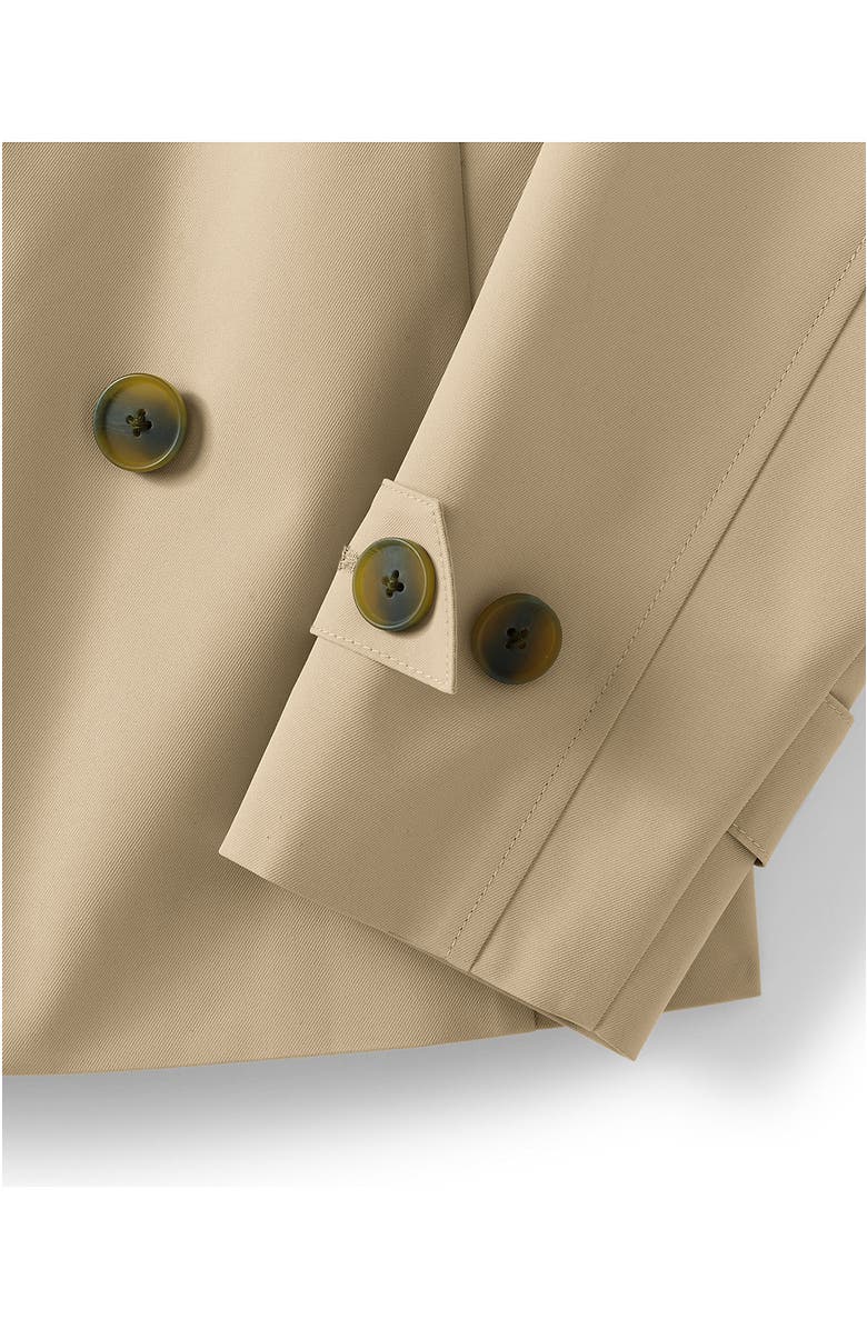 Lands' End Trench Rain Jacket, Alternate, color, Champagne