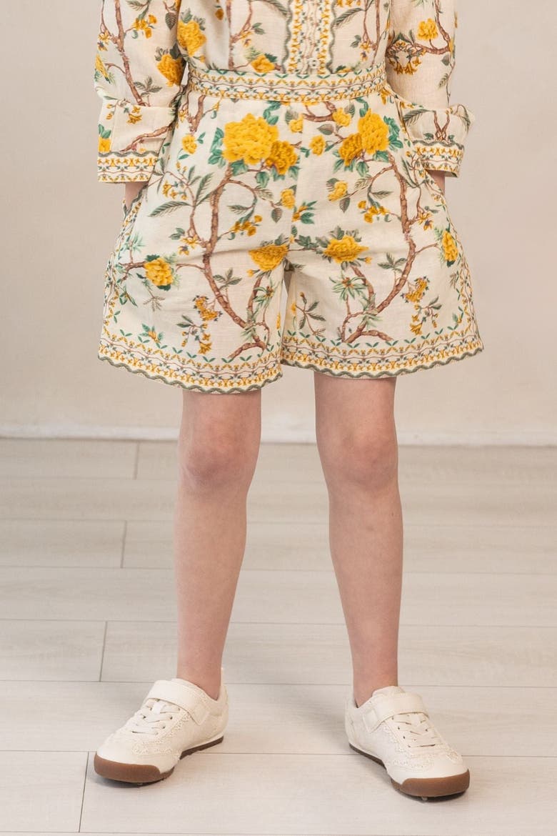 Elsie Yellow Shorts, Main, color, 11-12 years