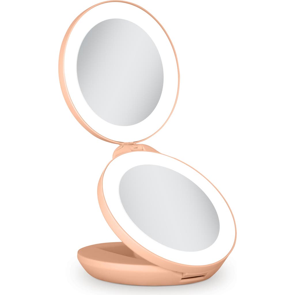 Zadro Lighted Travel Mirror With Magnification & Folding-to-compact