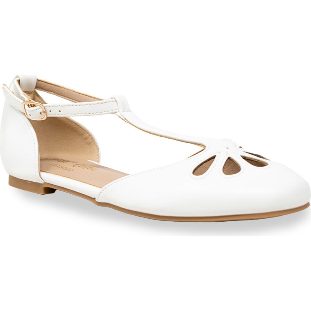 Chase & Chloe Chase And Chloe Fergie T-strap Ballerina Flat