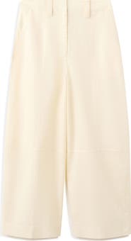 MANGO Linen & Cotton Balloon Pants