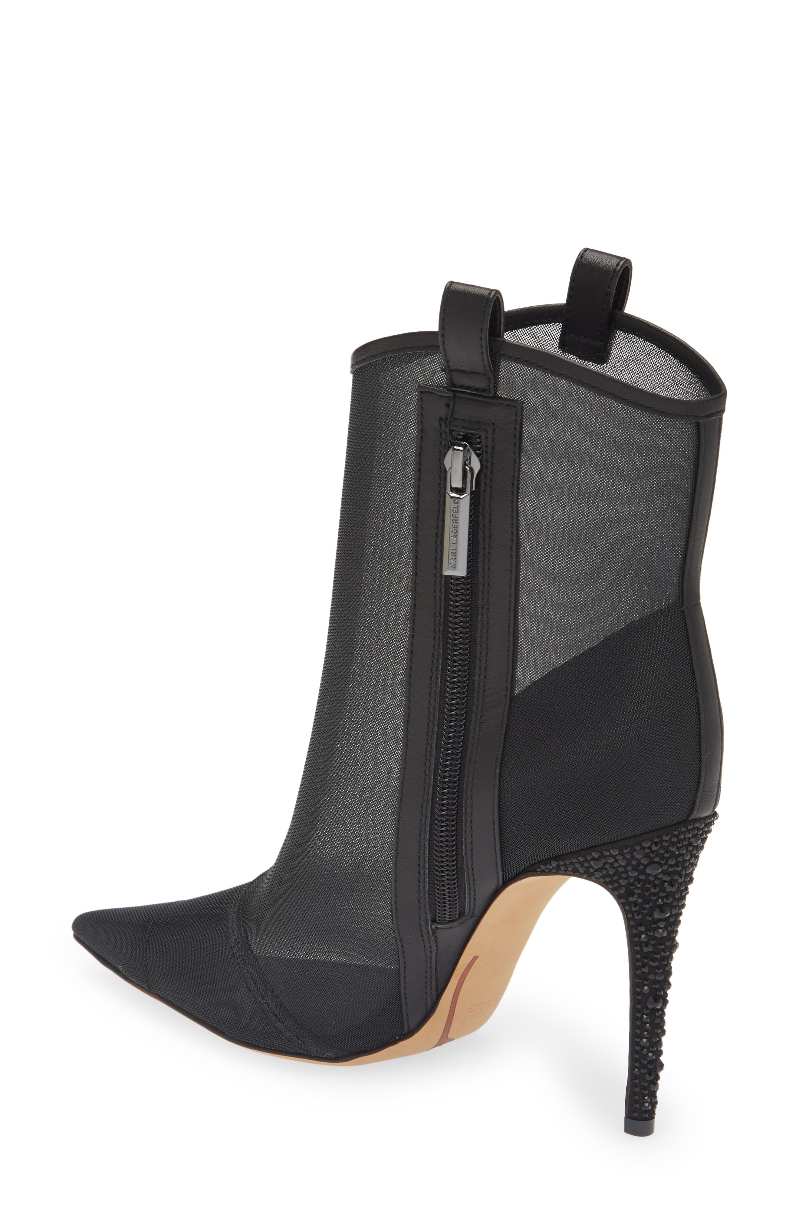 KARL LAGERFELD PARIS Clea Stiletto Bootie, Alternate, color, 