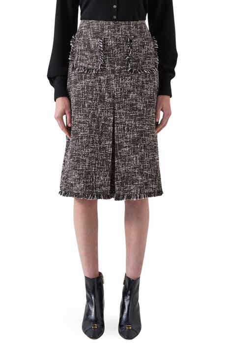 LK Bennett Gwen Fray Tweed Skirt