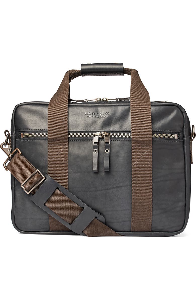Filson Dawson Leather Briefcase, Main, color,