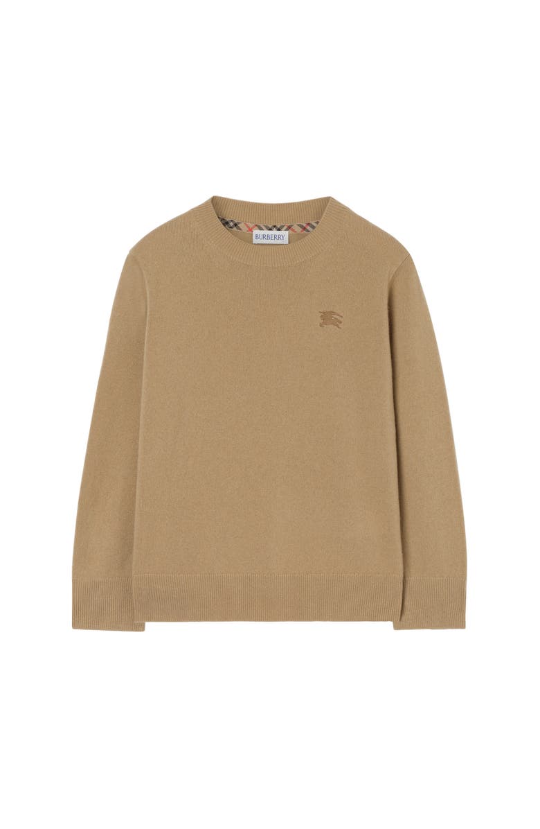 Burberry Cashmere Sweater, Main, color, Flax Beige