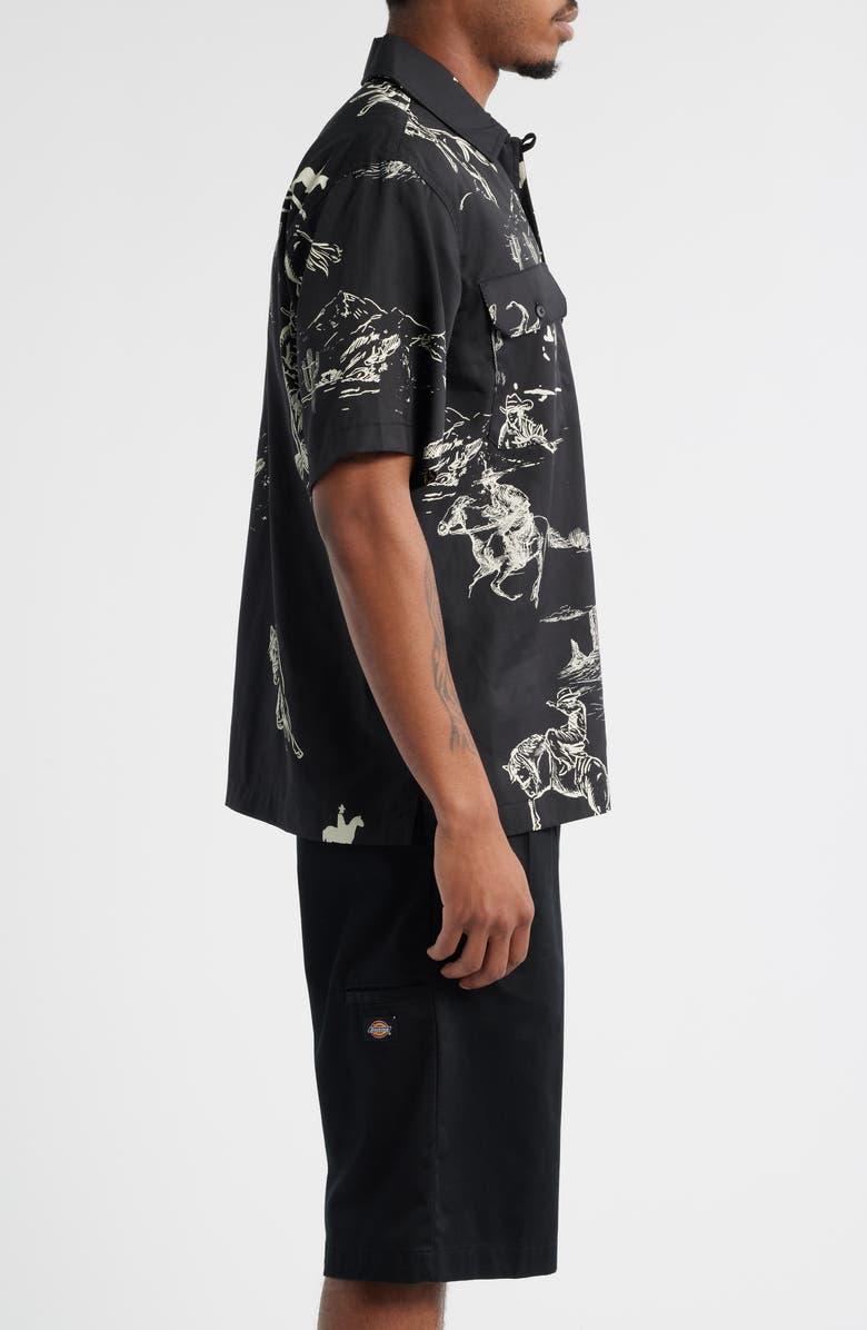 Dickies Savage Work Button-Up Shirt, Alternate, color, Black