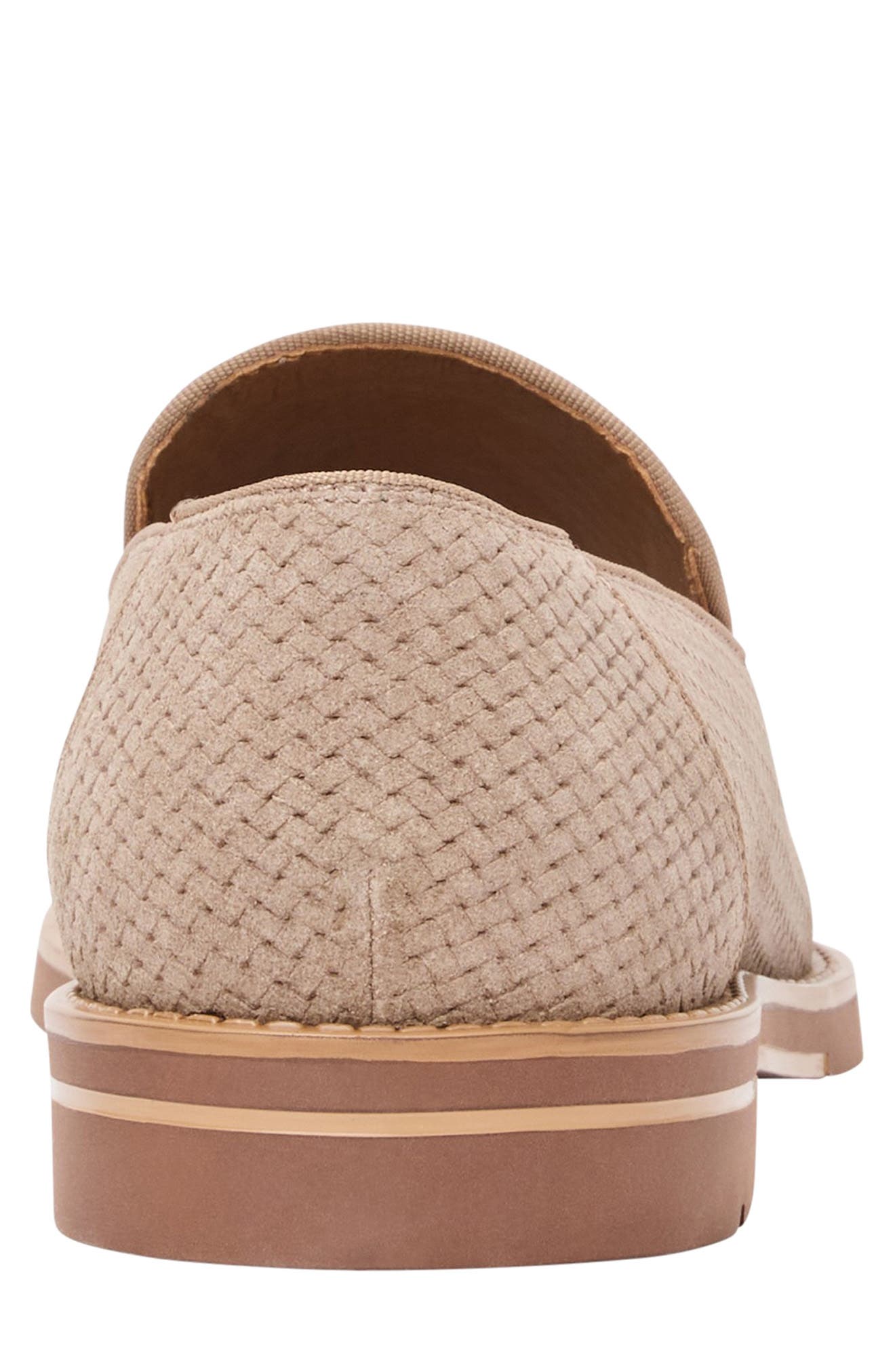 André Assous Kenny Loafer, Alternate, color, Taupe Suede Woven