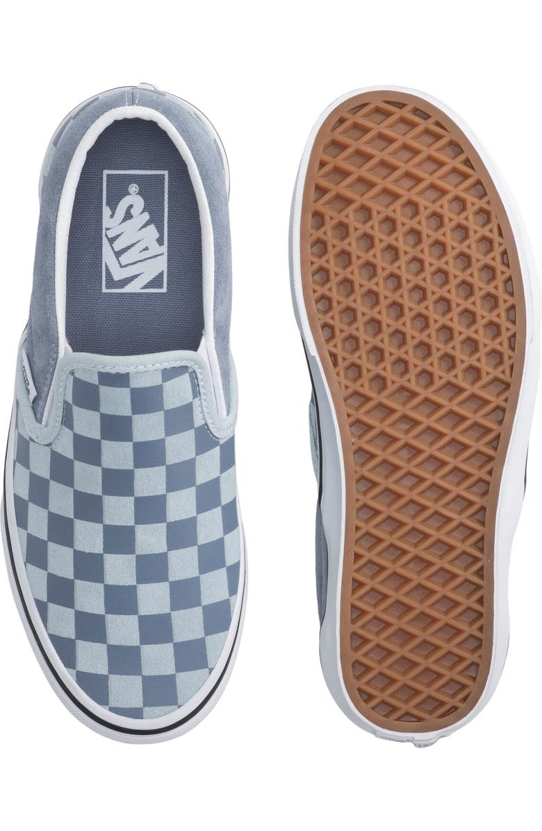 Vans Gender Inclusive Classic Slip-On Sneaker, Alternate, color, Checkerboard Light Blue