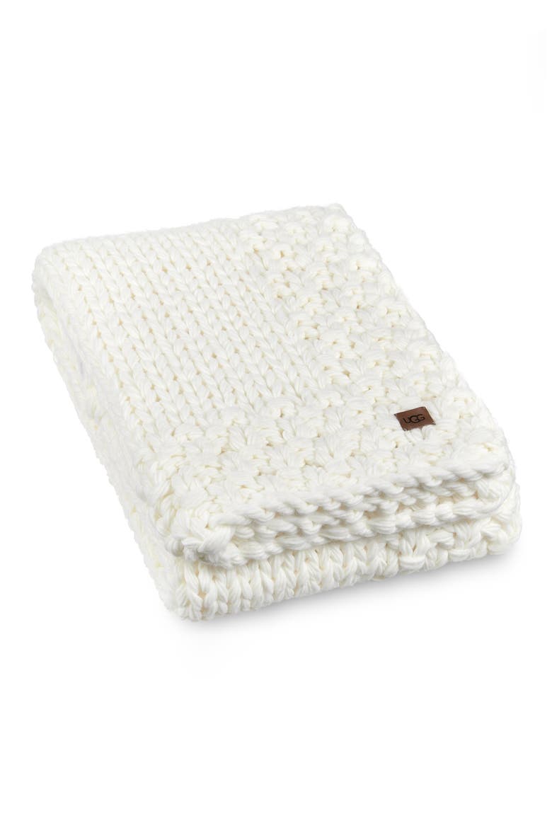 Averil Throw Blanket, Main, color, SNOW