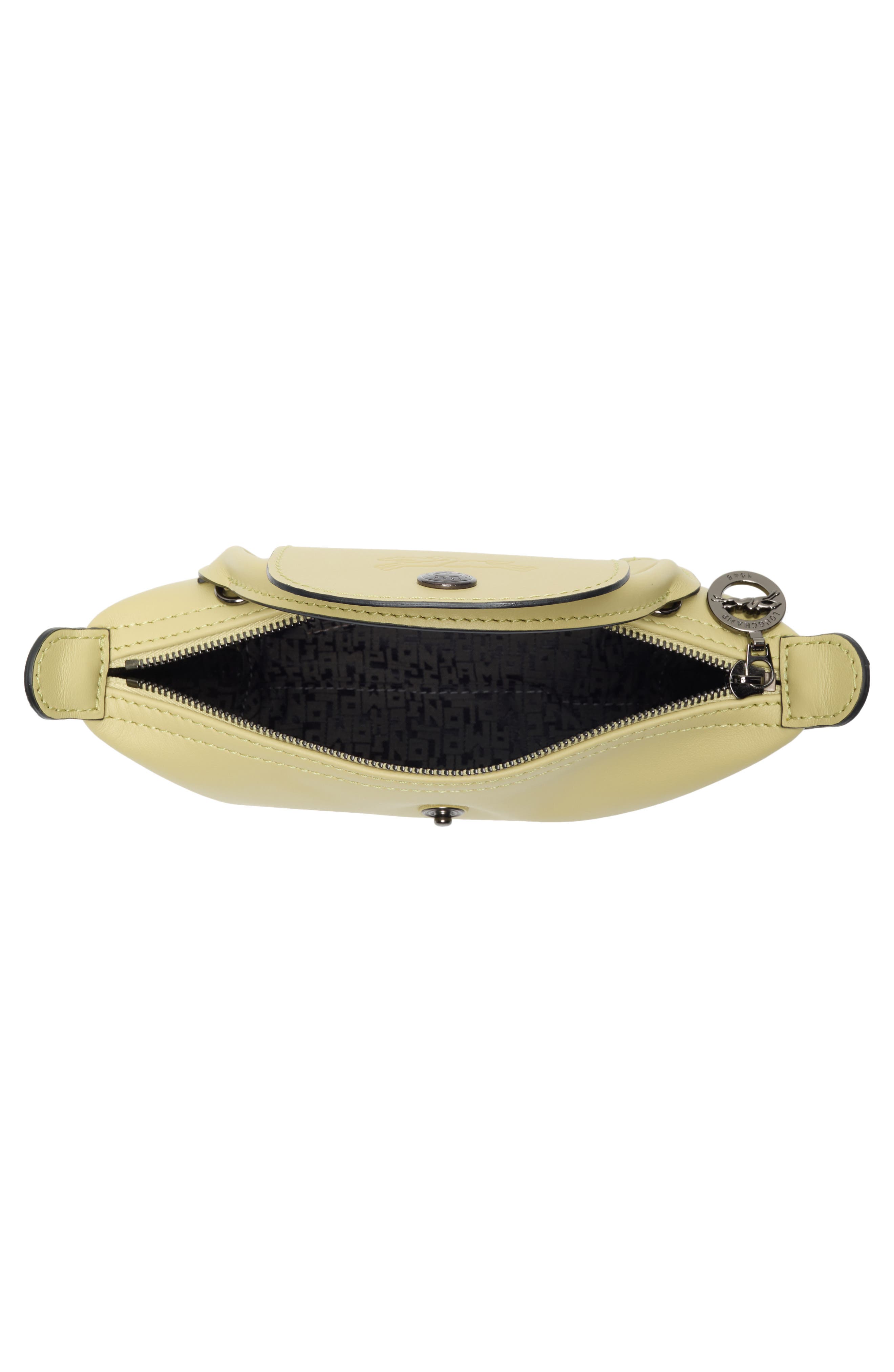 Extra Small Le Pliage Xtra Leather Clutch, Alternate, color, PISTACHIO