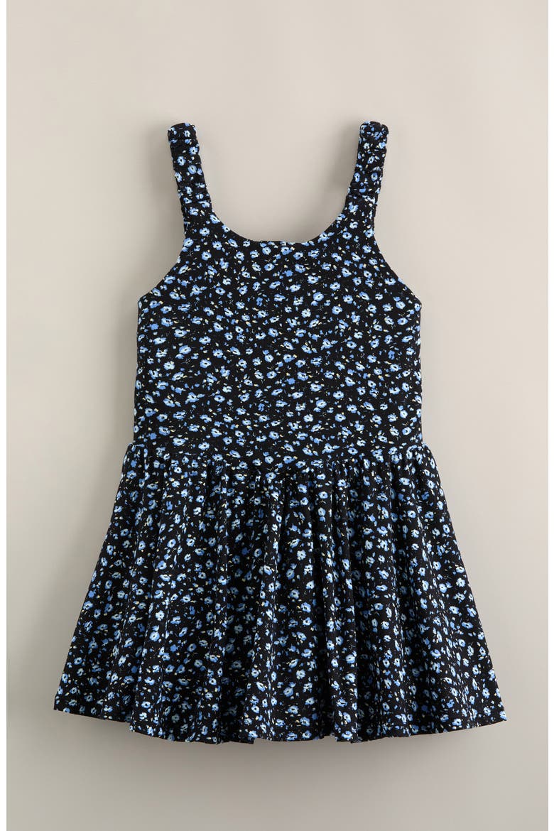 Kids' Playdate Sport Dress, Main, color, BLACK MULTI BLUE MAGGIE FLORAL