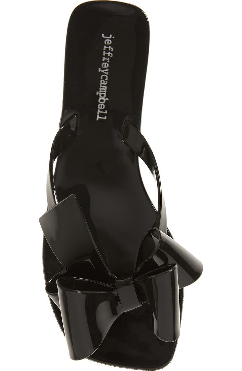 Jeffrey Campbell Sugary Flip Flop, Alternate, color, Black Shiny