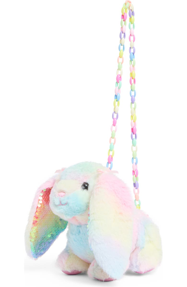 Olly & Me Olly Rainbow Tie Dye Bunny Bag, Main, color, Pink Tie Dye