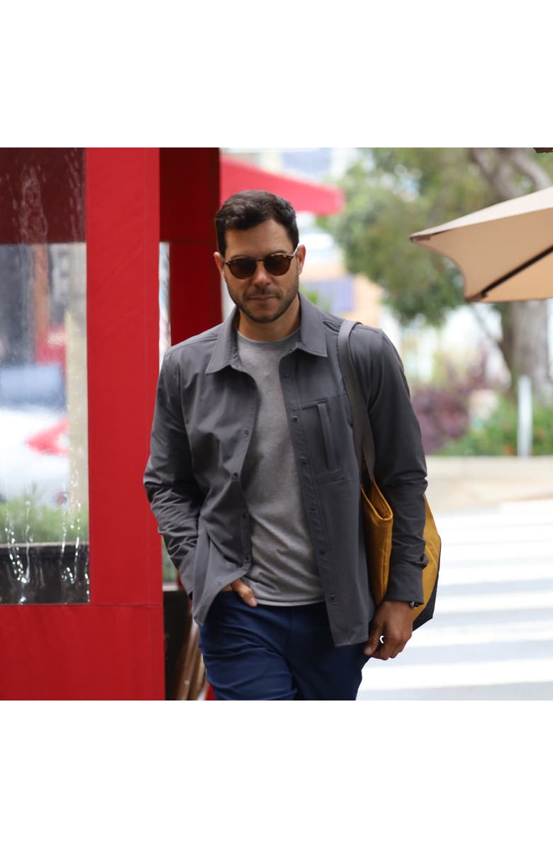 Myles Apparel Everyday Overshirt, Alternate, color, Graphite