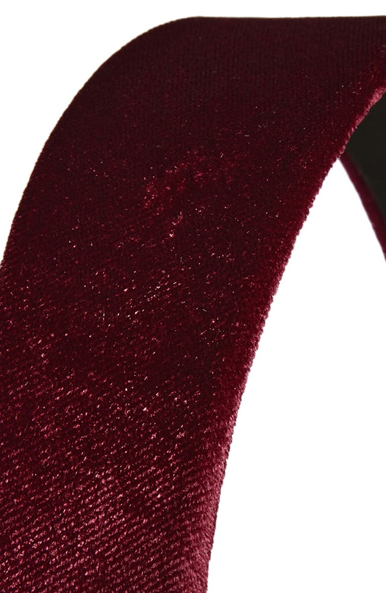 Tasha Velvet Headband, Alternate, color, Red
