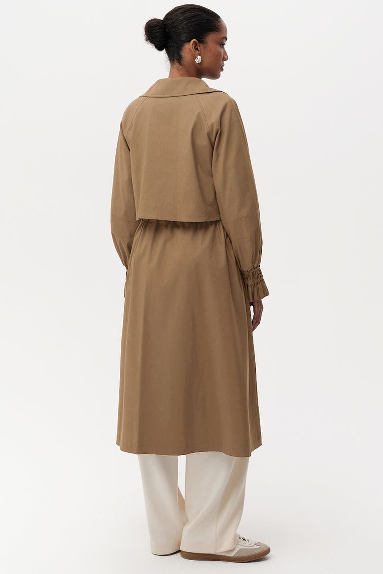 Daniele Belted Midi Trenchcoat, Alternate, color, CAMEL