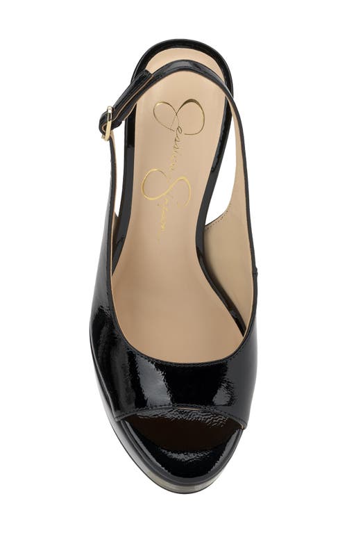 Jessica Simpson Sibilla Slingback Platform Sandal In Black