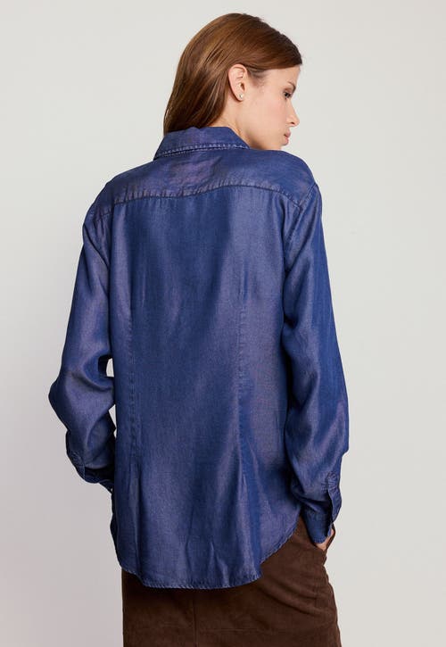 The Shirt By Rochelle Behrens The Denim Shirt In Blue