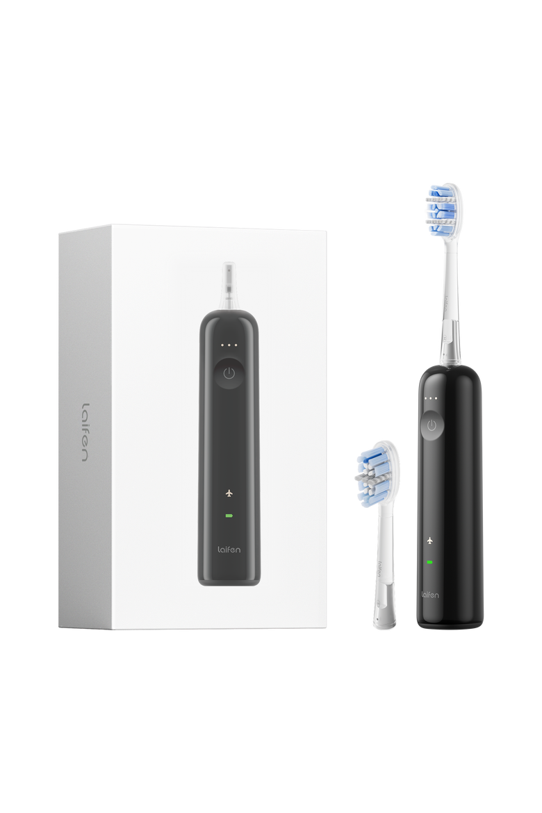 Wave Pro Electric Toothbrush with 2 Heads and Storage Bag, Main, color, Black