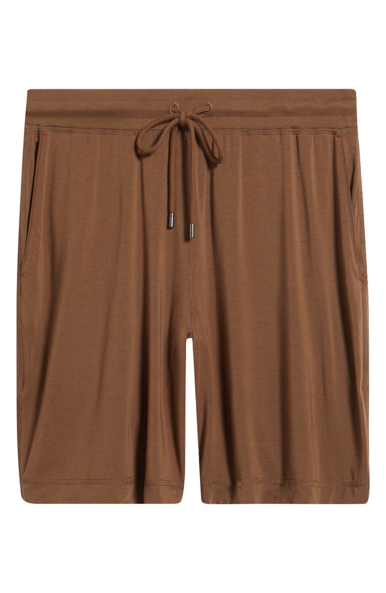 Daniel Buchler Stretch Modal & Silk Blend Pajama Shorts, Alternate, color, Chestnut