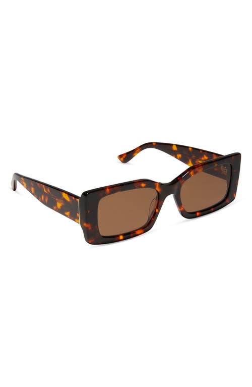Diff Alessandra 52mm Polarized Cat Eye Sunglasses In Brown