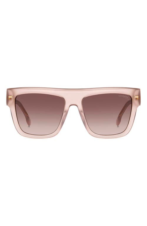 Carrera Eyewear 55mm Flat Top Sunglasses in Nude/Brown Gradient  product