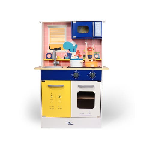 Light and Sound Kitchen, Play Pretend Kitchen Set with Working Lights and Sounds for Children