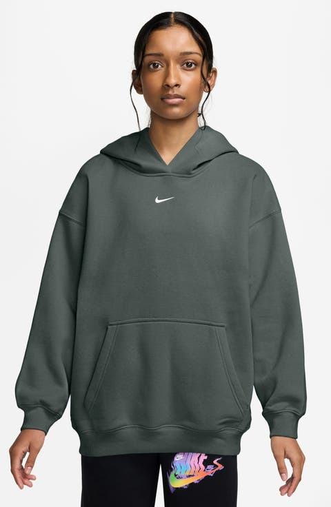 Kids' Sportswear Studio Oversize Fleece Hoodie