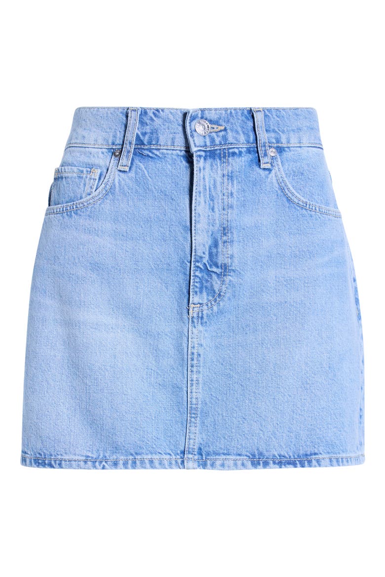 Bobbie Denim Miniskirt, Alternate, color, DEL AMO