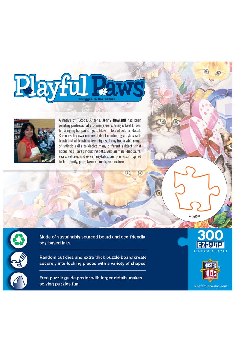 Snuggle in the Petals 300 Piece Puzzle, Alternate, color, Multicolor