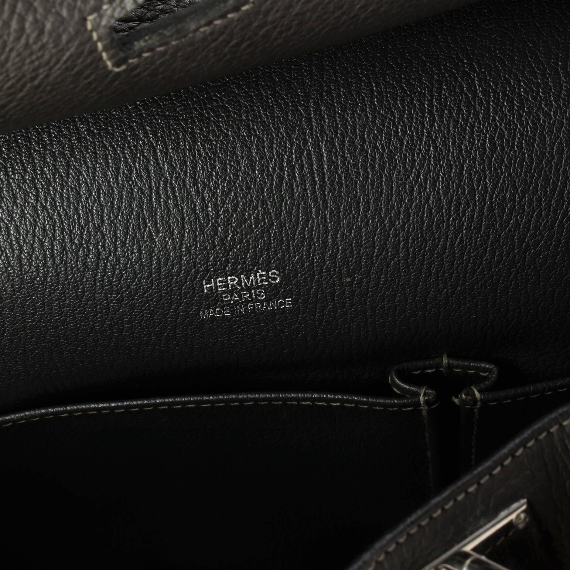 Pre-Owned Hermes Jypsiere Bag Clemence 34, Alternate, color, Graphite