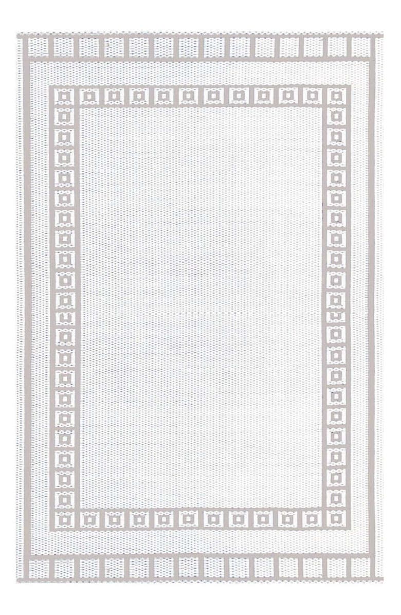 Mad Mats Border White Sand Rug, Main, color, 