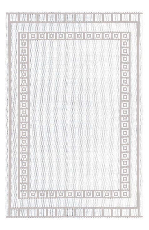 Border White Sand Rug
