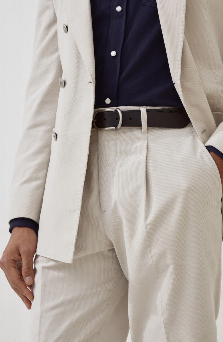 Brunello Cucinelli Corduroy trousers, Alternate, color, Ivory