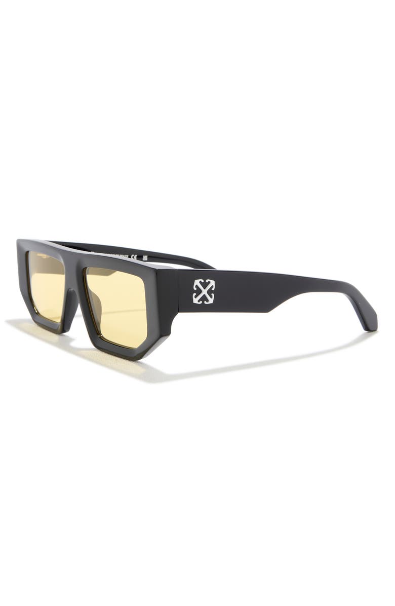 Off-White Vancouver 53mm Square Sunglasses, Alternate, color, Black Yellow