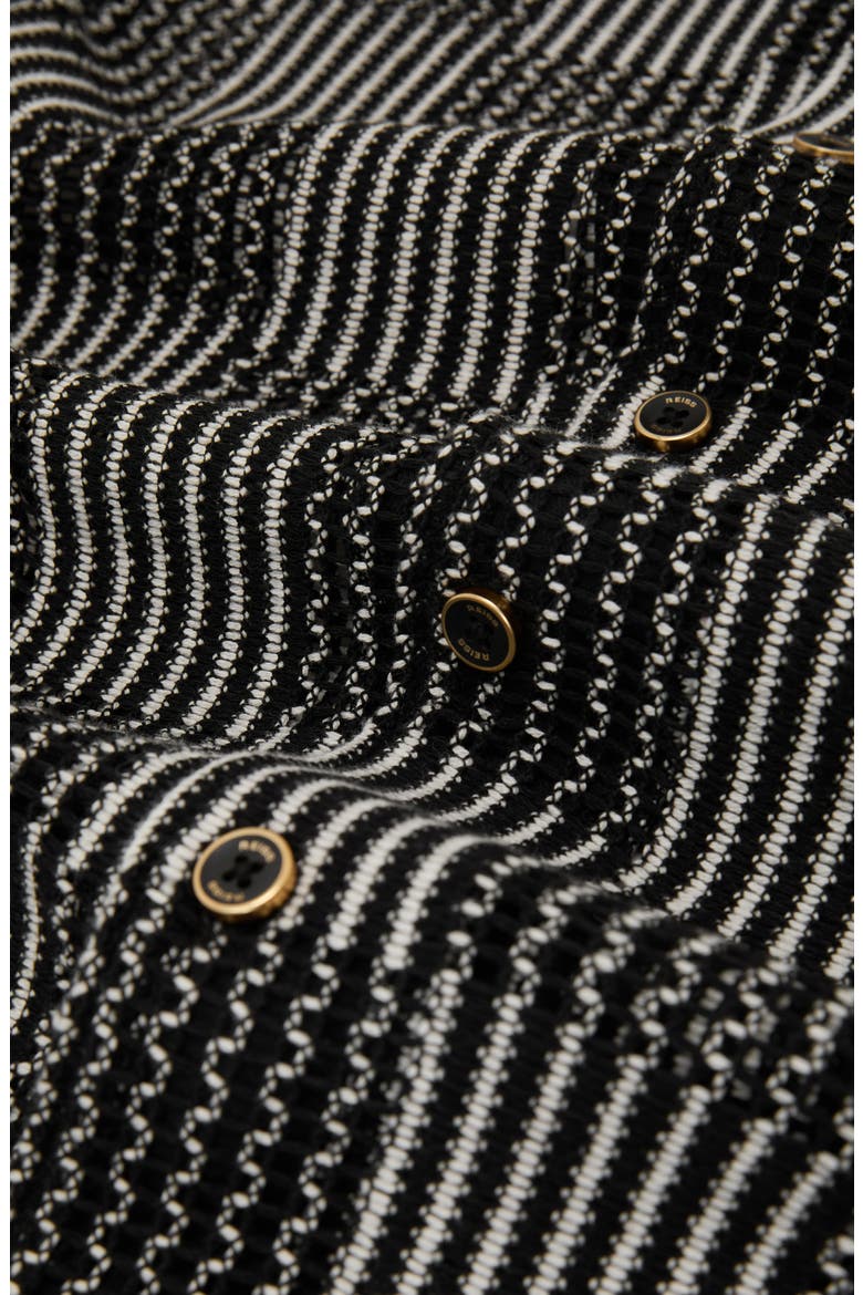 Carlos Striped Polo, Alternate, color, BLACK