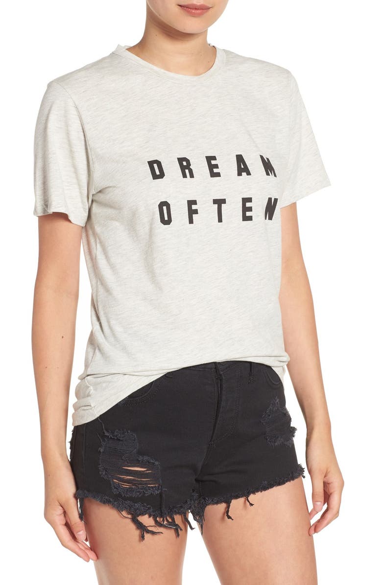 SINCERELY JULES 'Dream Often' Graphic Tee, Main, color, 