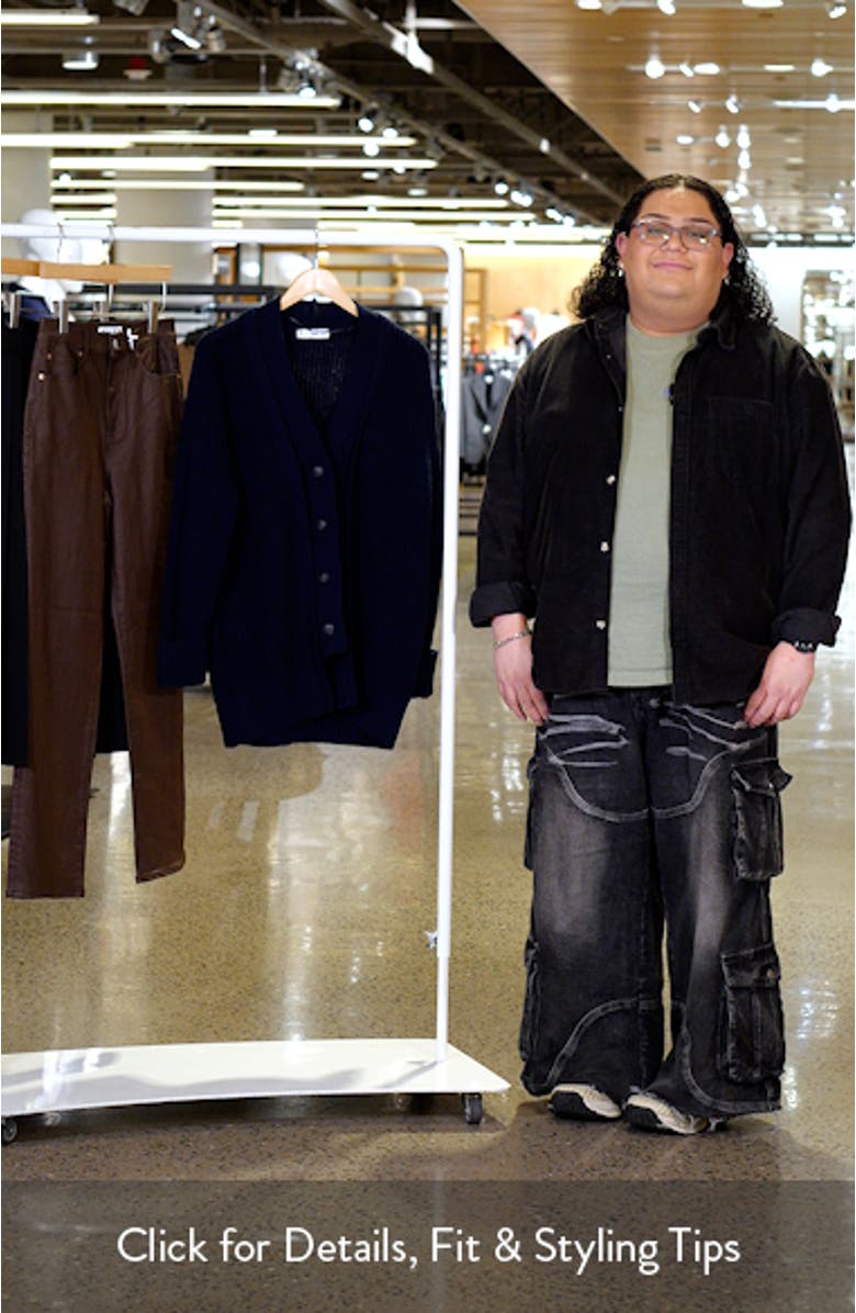 Oversize V-Neck Cardigan, sales video thumbnail