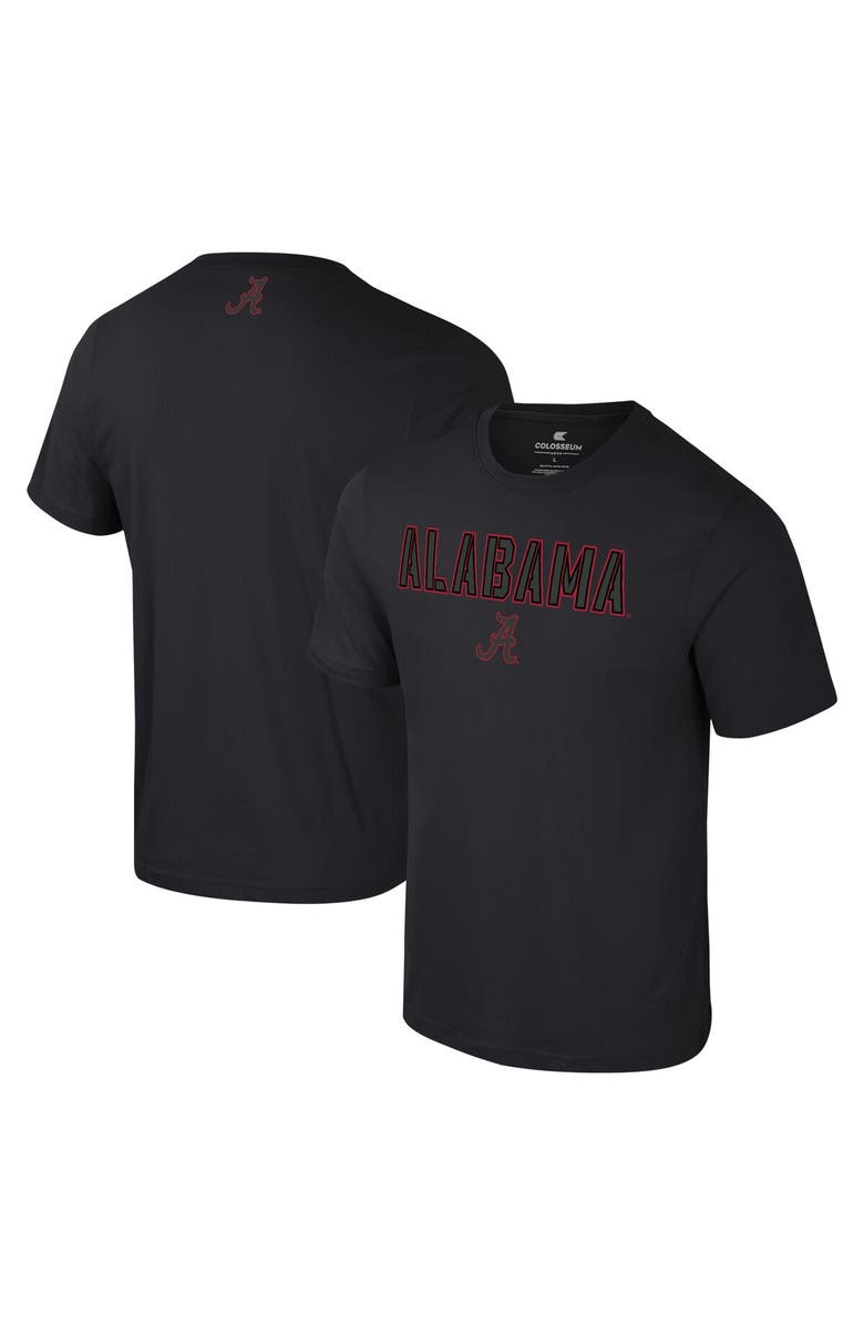 COLOSSEUM Men's Colosseum Black Alabama Crimson Tide Color Pop Active Blend T-Shirt, Main, color, 