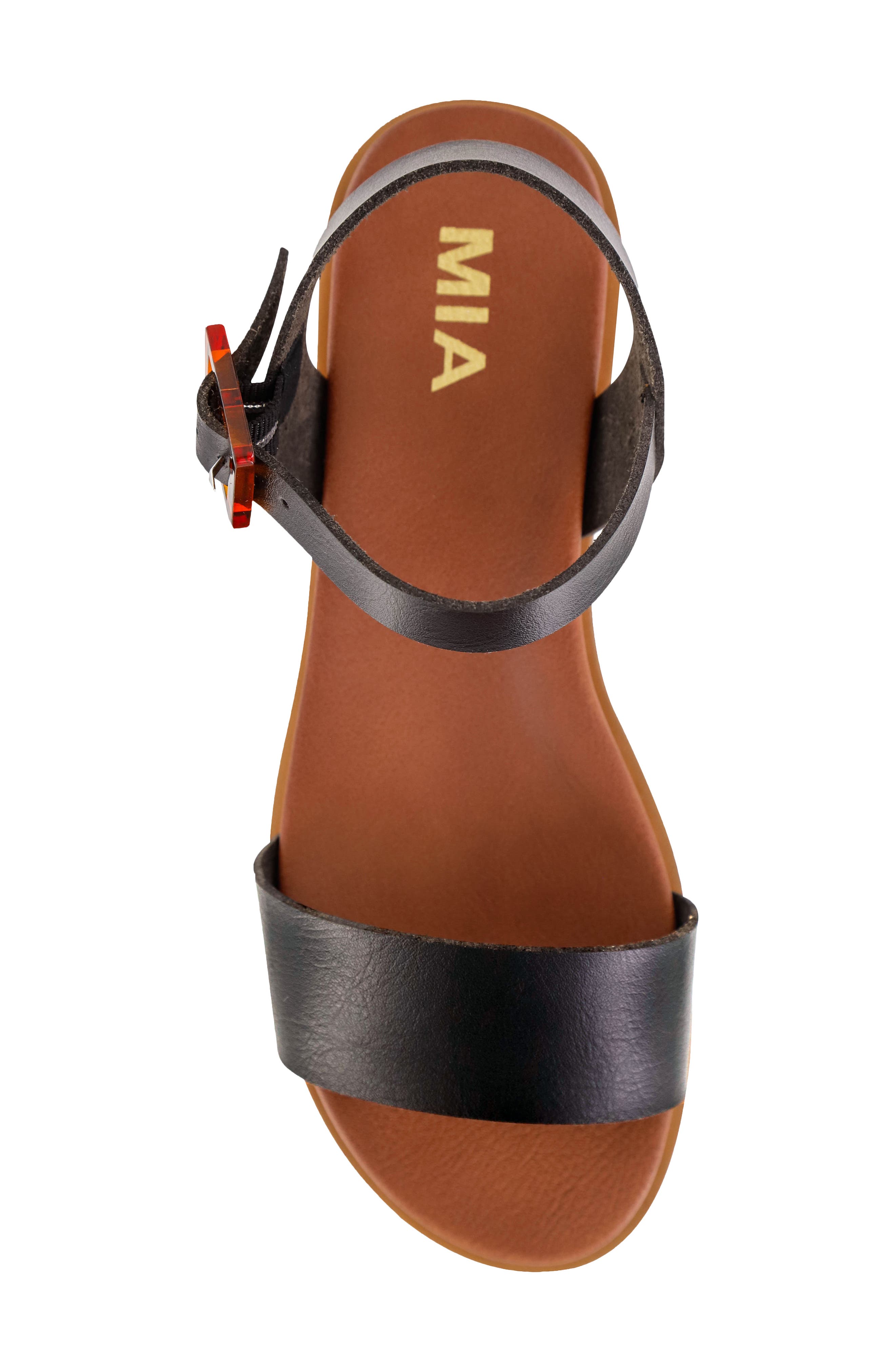 MIA Peyton Ankle Strap Sandal, Alternate, color, Black