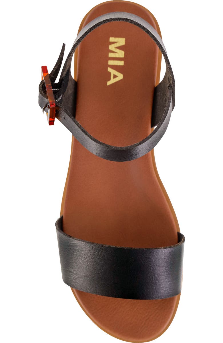 MIA Peyton Ankle Strap Sandal, Alternate, color, Black