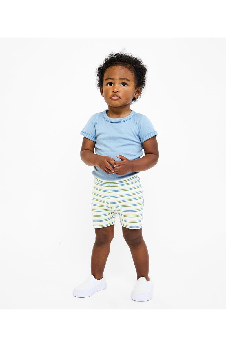 Oso and Me Harley Short, Alternate, color, Butter Stripe