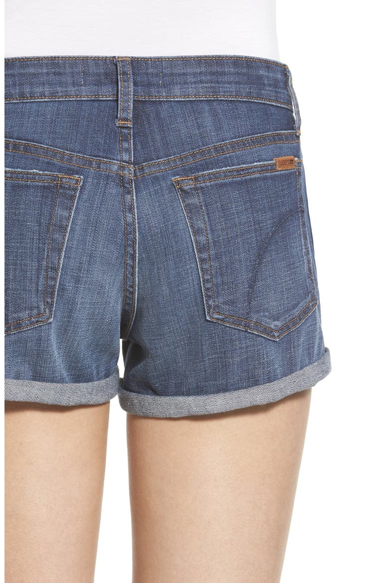 Rolled Hem Denim Shorts, Alternate, color, EMMIE